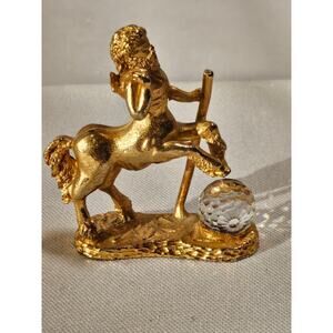 Sagittarius Miniature WAPW Zodiac Figurine England Gold Tone Great Britain 5990